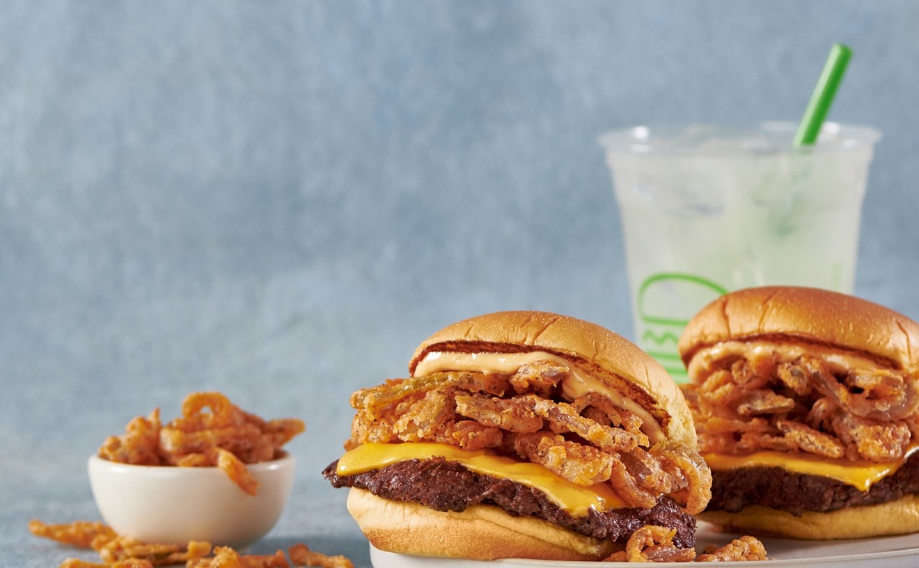 Featuring Shiner Bock-marinated crispy shallots, he ShackMeister Burger is a Texas-only limited-time treat.