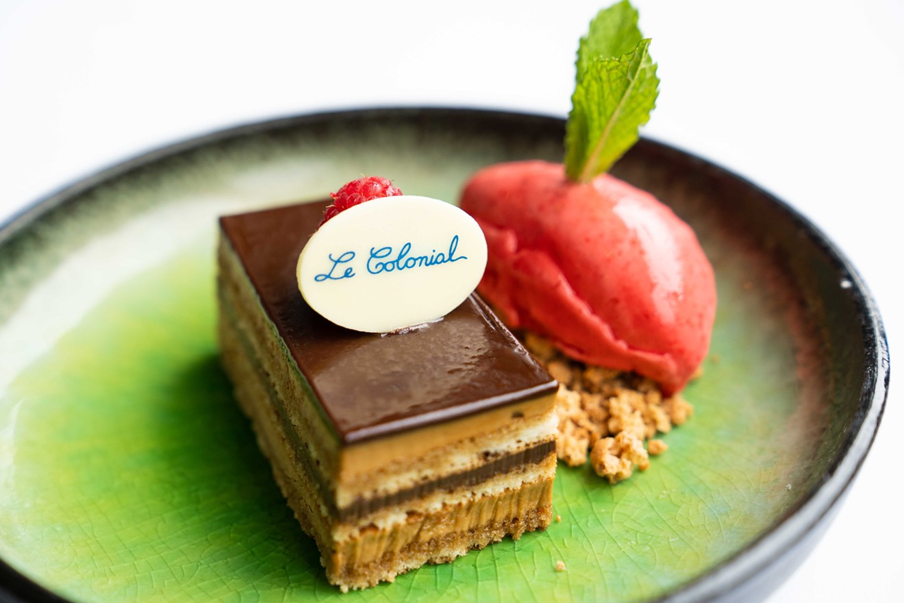 Dine out for a cause (and finish with Opera Cake) at Le Colonial.