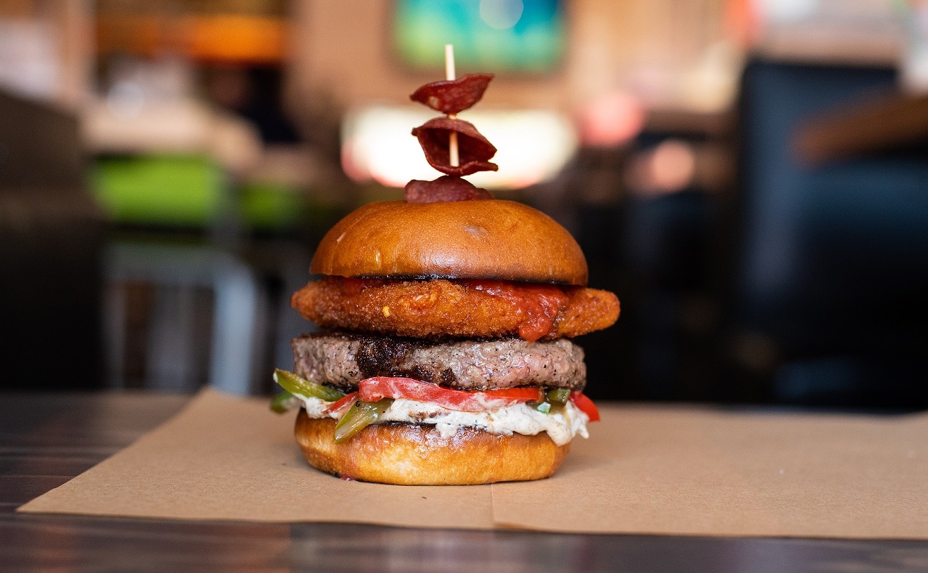 Pizza meets burger for a special mashup at Hopdoddy this 4/20.