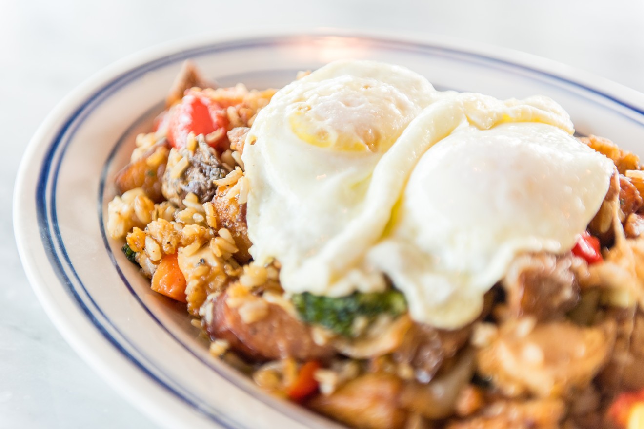 Cure your NYE hangover with the B. Bollinger Breakfast Fried Rice (a.k.a. The Konatown) at Liberty Kitchen.