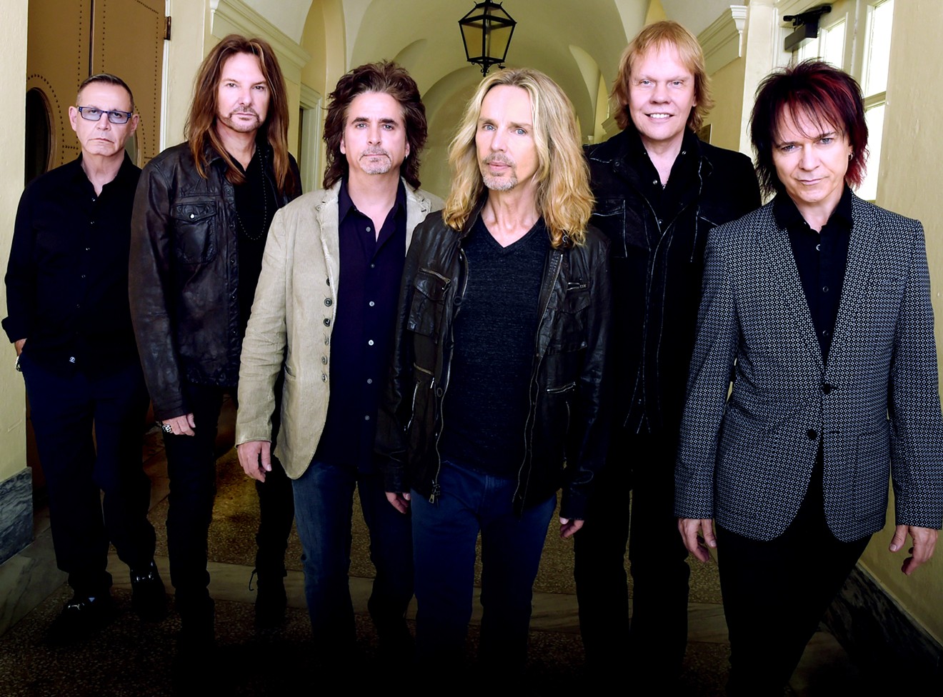 Styx today: Chuck Panozzo, Ricky Phillips, Todd Sucherman, Tommy Shaw, James "JY" Young, Lawrence Gowan