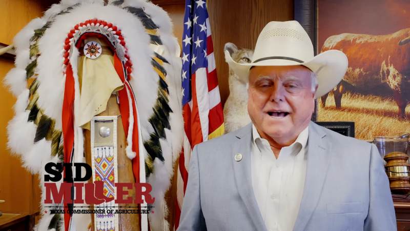 Texas Agriculture Commissioner Sid Miller has won tons of fans for his fiery support of Trump and red-meat conservative issues.
