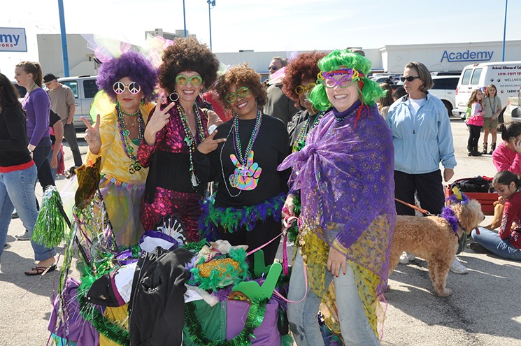 Even Fluffy and Fido can get in on the action when it comes to the 20th Annual Krewe of Barkus & Meoux Parade, sponsored by the Galveston Island Humane Society. - PHOTO COURTESY OF GALVESTON ISLAND CONVENTION & VISITORS BUREAU