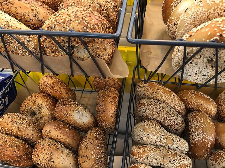 Now, that's alotta bagels! - PHOTO BY GREGG GOLDSTEIN