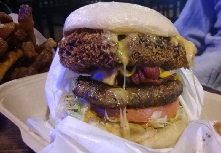 The Flip n' Patties burger. - PHOTO BY JOANNA O' LEARY