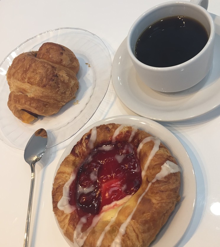 Warm up with coffee and pastries at Cafe Cosmopolita. - PHOTO BY LETICIA MARISCAL