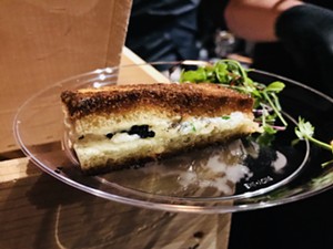 Chef Austin Simmons of Bistro by Hubble and Hudson and Cureight wow'ed judges with his "Grilled Cheese With Truffle." - PHOTO BY KATE MCLEAN