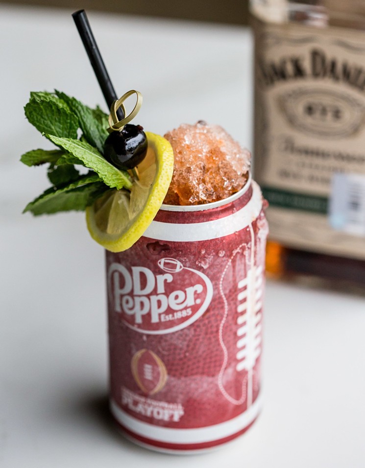 The Dr. Feelgood has Houston's favorite things: Dr. Pepper, crushed ice, and whiskey. - PHOTO BY KIRSTEN GILLIAM