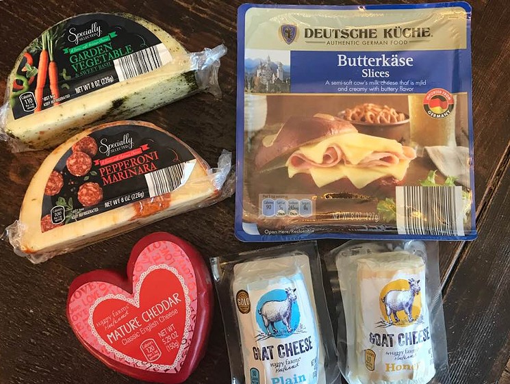 ALDI often has a great assortment of cheeses. - PHOTO BY JENNIFER FULLER