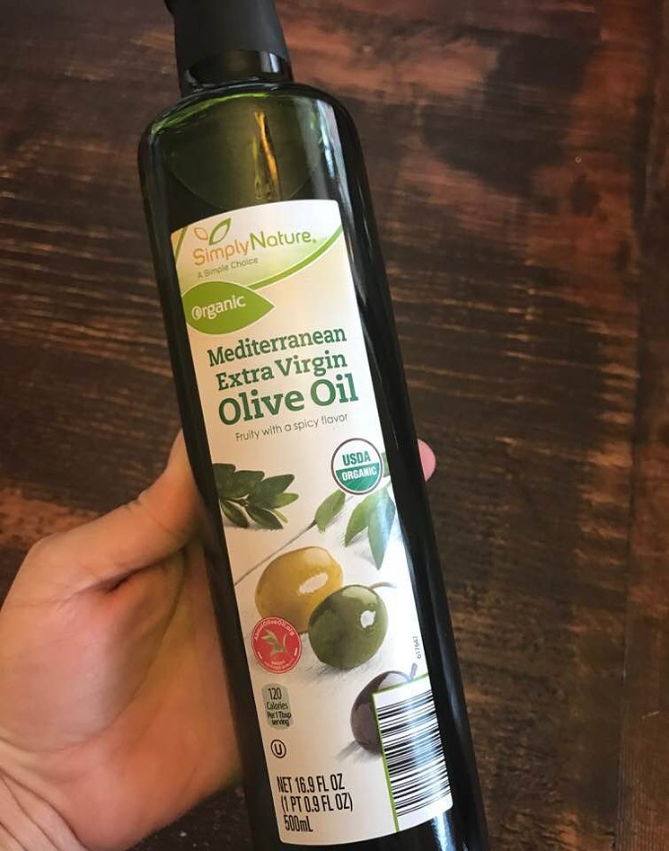 Organic olive oil for $3.99. - PHOTO BY JENNIFER FULLER