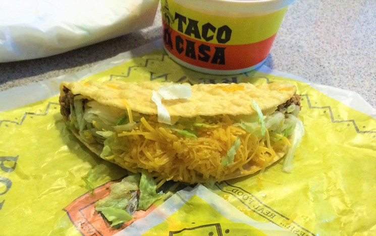 If you like your tacos cheap and crispy, here you go. - PHOTO BY LORRETTA RUGGIERO