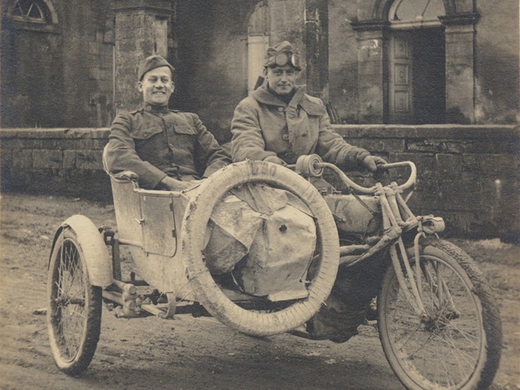 During World War I, Austin Oberwetter — a Texas soldier fighting in France with the 23rd Engineers — used his camera to capture powerful images of war and destruction. - PHOTO BY AUSTIN OBERWETTER, COURTESY OF THE HERITAGE SOCIETY (DETAIL)
