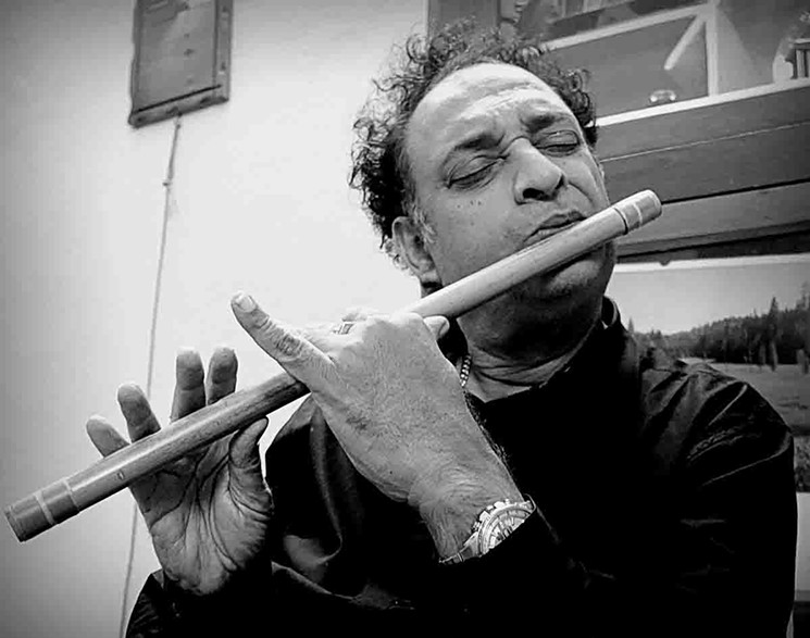 Photojournalist Lola Vayner captured the creative elite of southern India: musicians, dancers, translators and journalists. Shown: Flutist Vishnubhotla Vijay Kumar by Lola Vayner, from the series "La Boheme." - PHOTO COURTESY OF THE ARTIST AND RUSSIAN CULTURAL CENTER OUR TEXAS