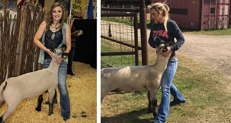 Abbey Hicks has been participating in 4-H programs since she was in kindergarten. She's planning on using that money to put herself through college. - (L) PHOTO BY RICHARD FIEROVA AND (R) PHOTO BY LOUISE HICKS