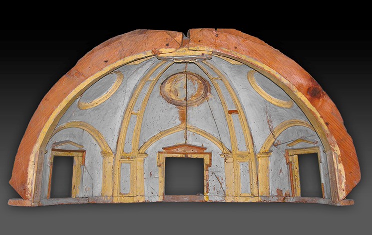 Michelangelo Buonarroti, with the carpenters of the Fabbrica di San Pietro, Model of the Vault of the Chapel of the King of France in Saint Peter’s Basilica, late 1556–early 1557, limewood and other woods, Fabbrica di San Pietro, Vatican City. - PHOTO COURTESY OF THE MUSEUM OF FINE ARTS, HOUSTON
