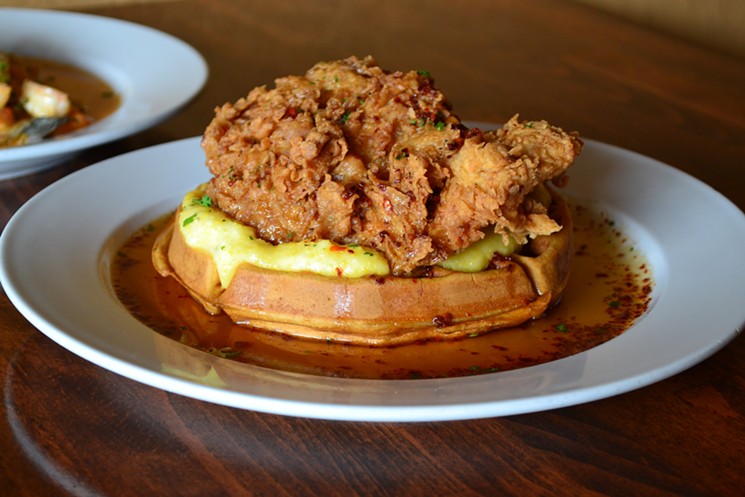 Houston canot get enough chicken and waffles. Bring it on. - PHOTO COURTESY OF JONATHAN'S THE RUB