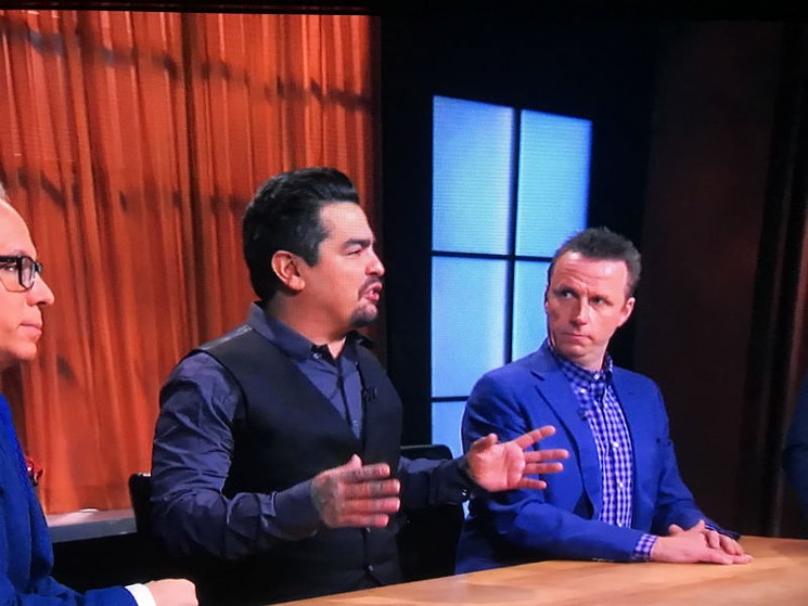 L-R: Geoffrey Zakarian, Aaron Sanchez and Marc Murphy are some of the show's esteemed judges - SCREEN SHOT BY JESSE SENDEJAS JR.