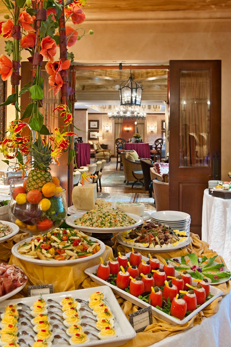 You can pretend to be an Italian noble while lingering over Hotel Granduca's sumptuous brunch buffet. - PHOTO COURTESY OF HOTEL GRANDUCA