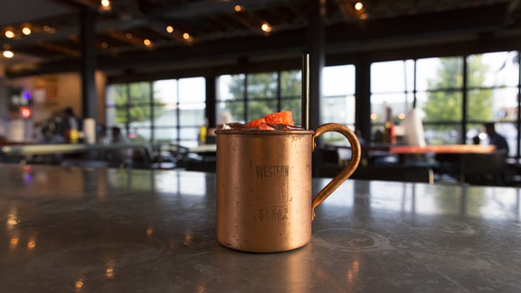 The Watermelon Mule at FM Kitchen and Bar is just $5 during happy hour. - PHOTO BY HANNAH OLSON