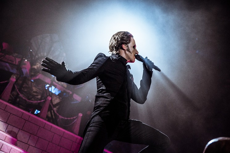 Cardinal Copia entertained the packed House at Revention Music Center last night. - PHOTO BY DEREK RATHBUN