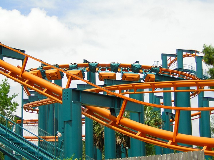 The XLR-8 roller coaster at Six Flags AstroWorld. - PHOTO BY CHRIS HAGERMAN VIA CC