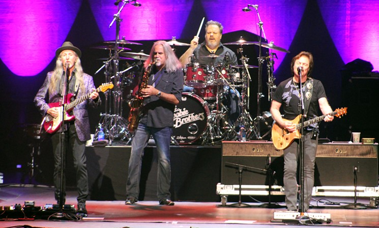 The Doobie Brothers' Patrick Simmons, Marc Russo, Ed Toth, and Tom Johnston - PHOTO BY BOB RUGGIERO