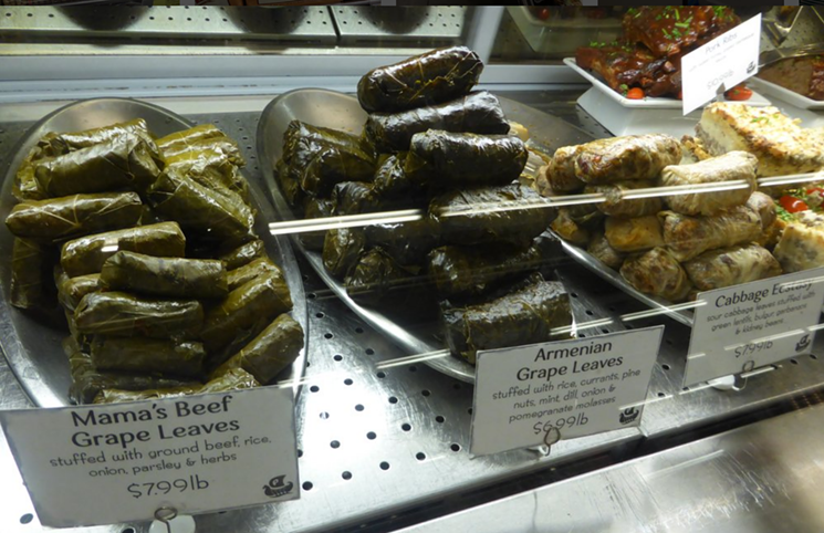 Phoenicia offers a variety of stuffed grape leaves; the Armenian ones are my new favorite. - PHOTO VIA YELP