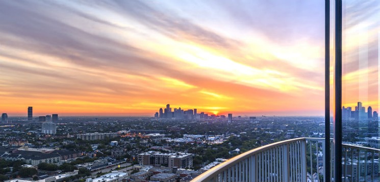 Sunrise over Houston - PHOTO BY GEOFFREY LYON