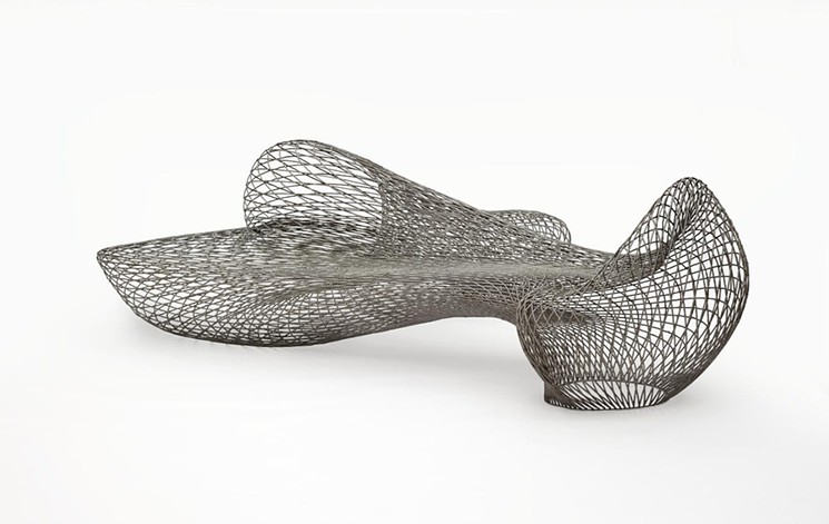 It's much bigger in person. Joris Laarman, produced by Joris Laarman Lab, Dragon Bench, designed 2014, made 2015, the Museum of Fine Arts, Houston, Museum purchase funded by the Caroline Wiess Law Accessions Endowment Fund. - © PHOTO BY JORIS LAARMAN