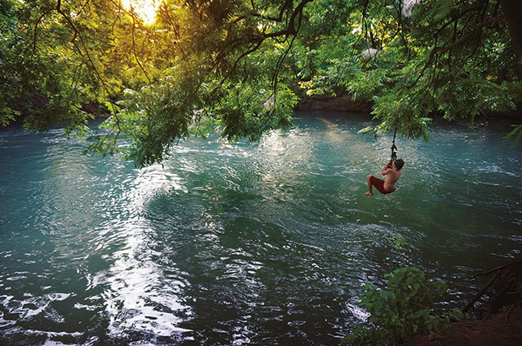 William & Eleanor Crook Park made it into The Swimming Holes of Texas as one of the top five free spots in Texas, according to authors Carolyn Tracy and Julie Wernersbach. - PHOTO BY CAROLYN TRACY, FROM THE SWIMMING HOLES OF TEXAS BY CAROLYN TRACY AND JULIE WERNERSBACH