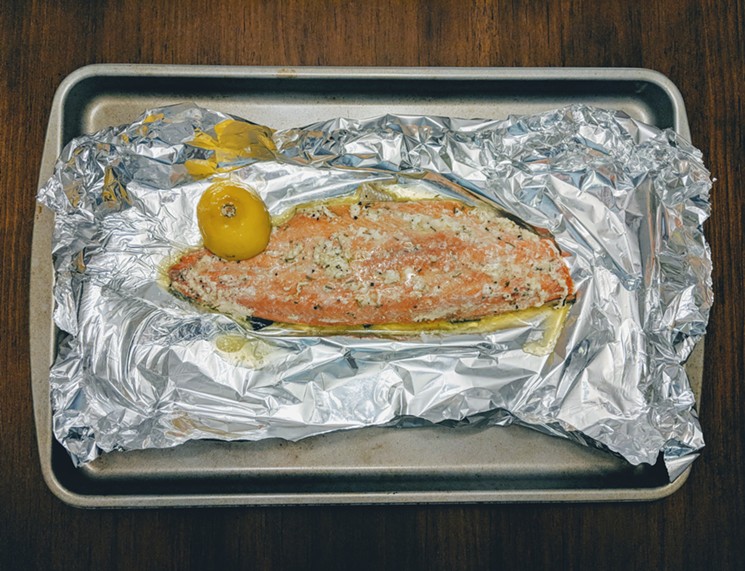 Baked Lemon Garlic Butter Salmon - PHOTO BY CARLOS BRANDON