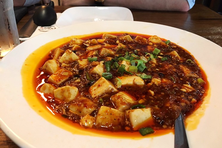 Mapo tofu is less spicy than it looks. - PHOTO BY ERIKA KWEE