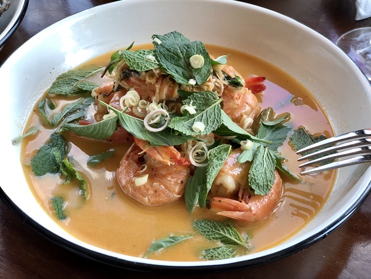 Thai-style curry shrimp. - PHOTO BY MAI PHAM