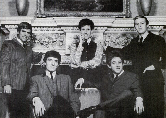 The Hollies in 1965: Eric Haydock, Allan Clarke, Graham Nash, Tony Hicks, and Bobby Eilliott. - IMPERIAL RECORDS/WIKICOMMONS