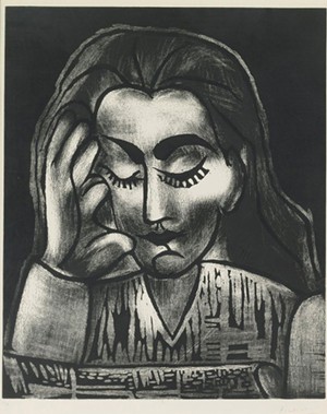 Jacqueline Reading is one of three Picasso prints on view at Texas Contemporary (booth 118). - PHOTO COURTESY OF ARNOULT FINE ART CONSULTING