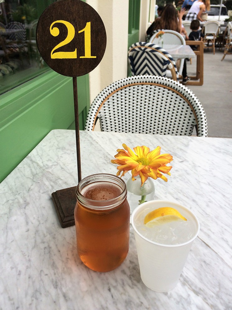 A table outside on a not-too humid day in Houston. - PHOTO BY LORRETTA RUGGIERO