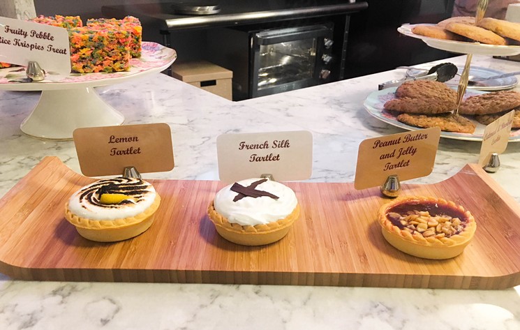 Mini tartlets are among the selection of baked goods. - PHOTO BY ERIKA KWEE
