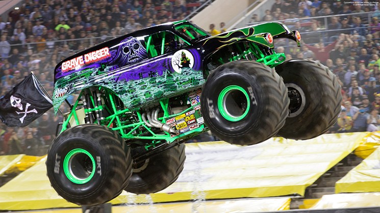 Monster Jam is tearing up NRG Stadium this Saturday. Fun fact: Each Monster Jam truck is more than ten feet tall, about 12.5 feet wide, 17 feet long and weighs 12,000 pounds. - PHOTO COURTESY OF TICKETMASTER