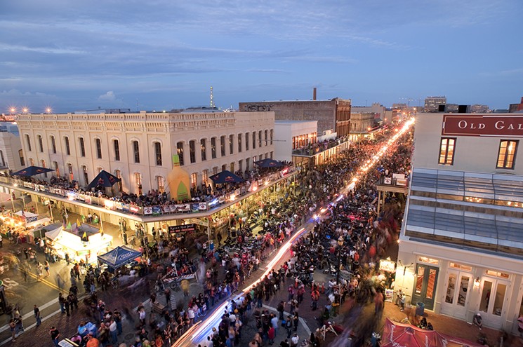 Just in case you were wondering about the magnitude of this event. An estimated 450,000 visitors are headed to Galveston this weekend for Lone Star Rally. - PHOTO COURTESY OF GALVESTON CONVENTION & VISITORS BUREAU