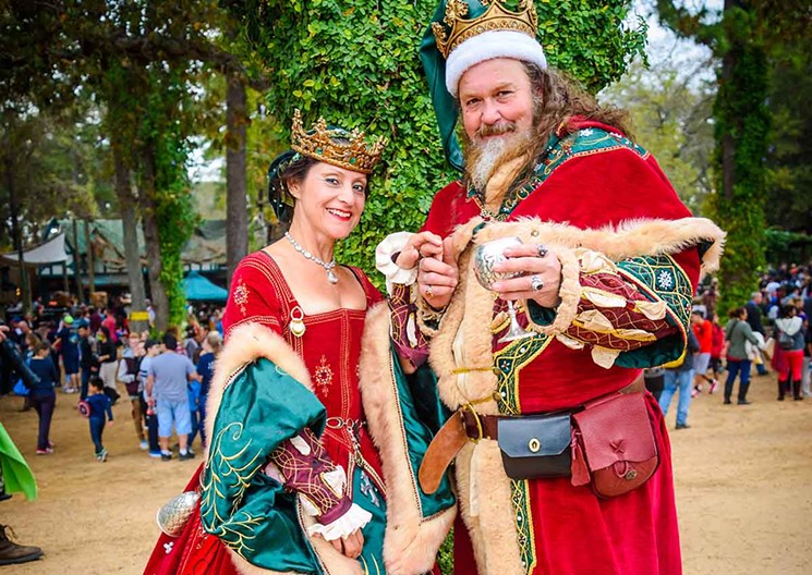 Father Christmas and his merry band of elves welcome children of all ages to Texas Renaissance Festival's final themed weekend, Celtic Christmas. - PHOTO BY STEVEN DAVID PHOTOGRAPHY