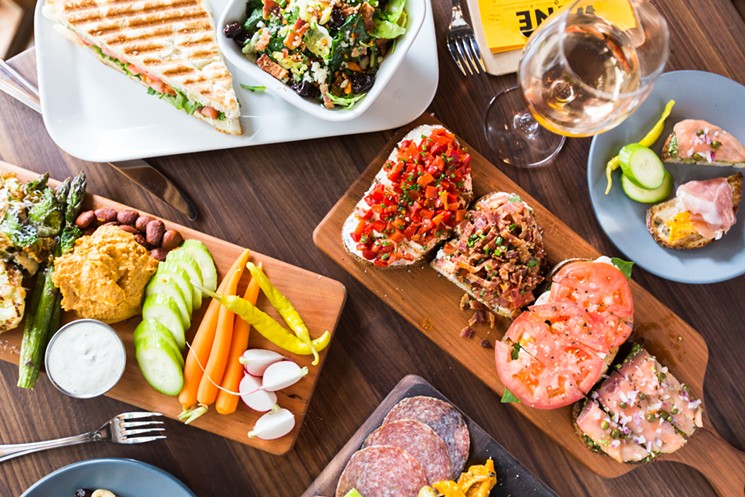 Postino will offer a Black Friday gift card deal that pairs perfectly with a glass of wine and bruschetta. - PHOTO BY BECCA WRIGHT