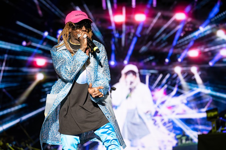 Lil Wayne brought on all forms of nostalgia with hits from the Carter III and beyond. - PHOTO BY CONNOR FIELDS
