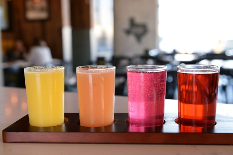 The mimosa flight will be available at Dish Society in the Heights. - PHOTO BY DRAGANA HARRIS