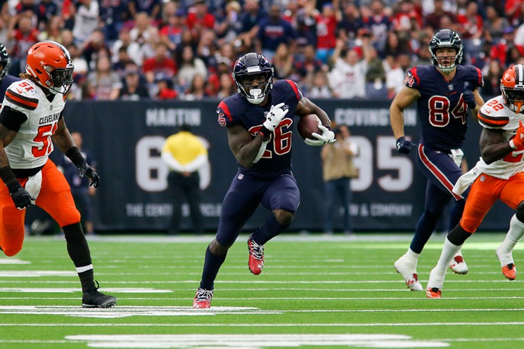 Lamar Miller went over 100 yards for the second game in a row. - PHOTO BY ERIC SAUSEDA