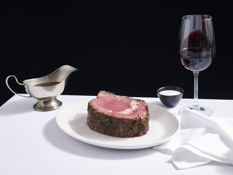 Feast on a decadent prime rib at Del Frisco's Double Eagle Steakhouse. - PHOTO COURTESY OF DEL FRISCO'S DOUBLE EAGLE STEAKHOUSE