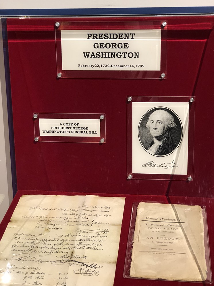 The artifacts at the National Museum of Funeral History's exhibit date all the way back to President George Washington. - PHOTO CREDIT BY NATIONAL MUSEUM OF FUNERAL HISTORY