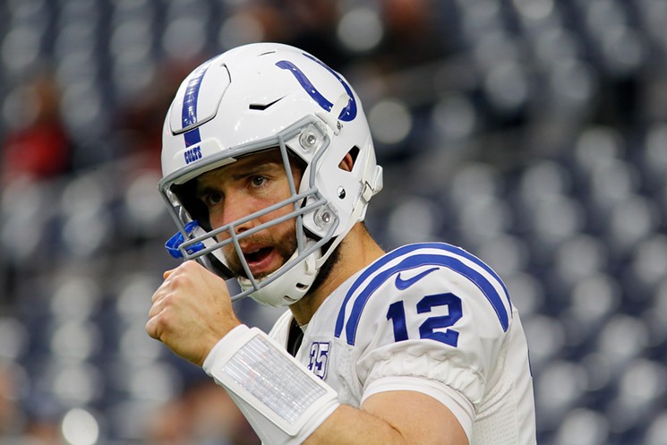 Andrew Luck is all the way back, bad news for Texan fans. - PHOTO BY ERIC SAUSEDA