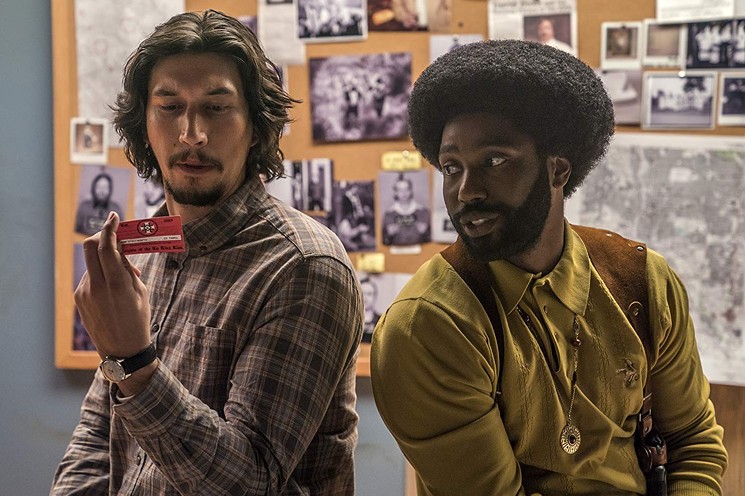 John David Washington (right) and Adam Driver played major roles in making Spike Lee's BlacKkKlansman a summer hit that was touched by the spirit of the director's early studio work. - COURTESY OF FOCUS FEATURES