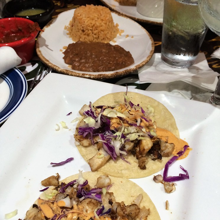 Fish tacos at La Corona. - PHOTO BY LORRETTA RUGGIERO