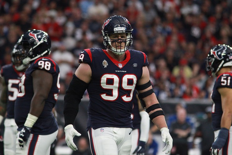 The clock is ticking on J.J. Watt, and he seems to realize that. - PHOTO BY ERIC SAUSEDA